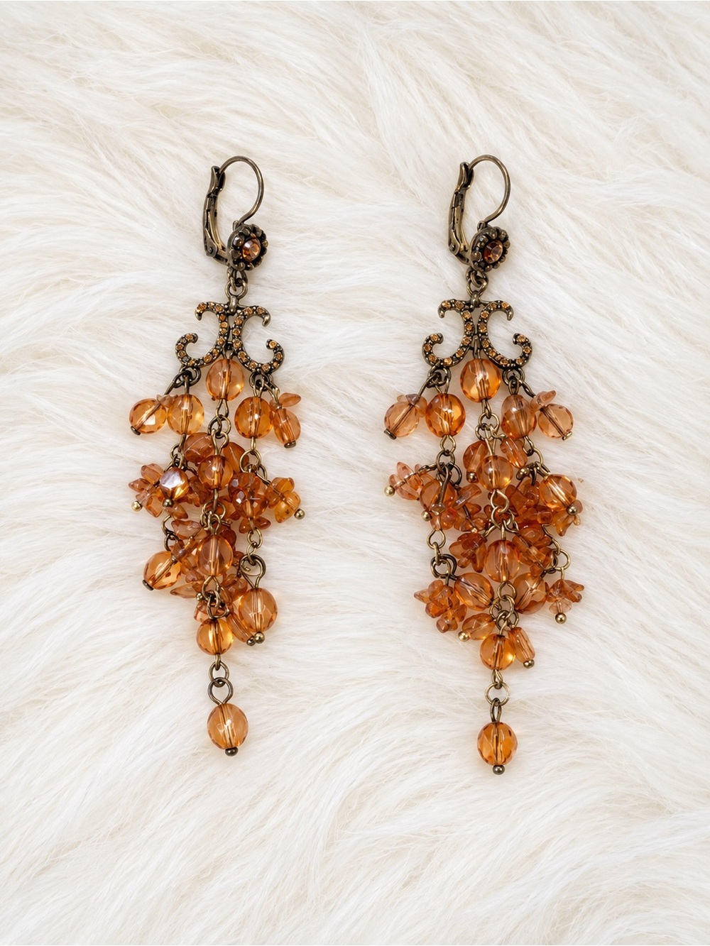 Vintage Cascade Dangle Earrings